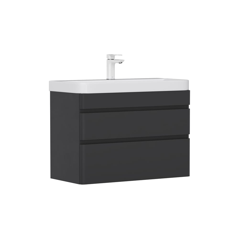 Изображение товара Тумба EQUIL Eltoro 80 подвесная черный софт под раковину