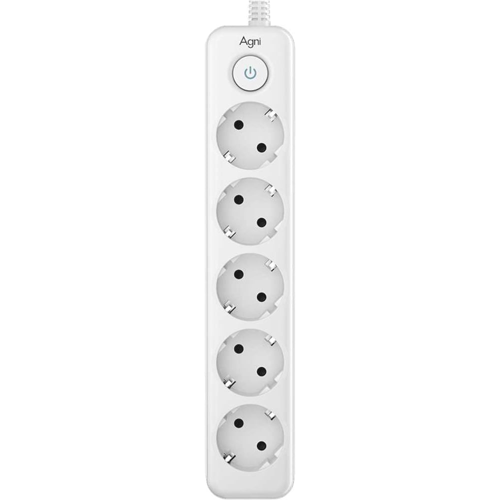 Изображение товара Сетевой фильтр AGNI 5 розеток с кабелем 5 м белый TP-FD5E-5m-white