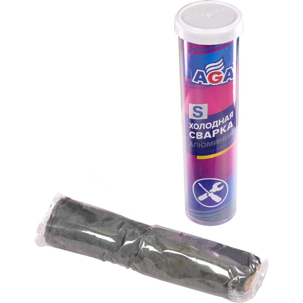 Изображение товара Холодная сварка AGA алюминий S6 856S - прочное клеевое соединение для металлов стекла и пластика