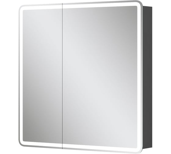 Изображение товара Шкаф зеркальный EQUIL Eltoro LED 80, черный софт szELTR80