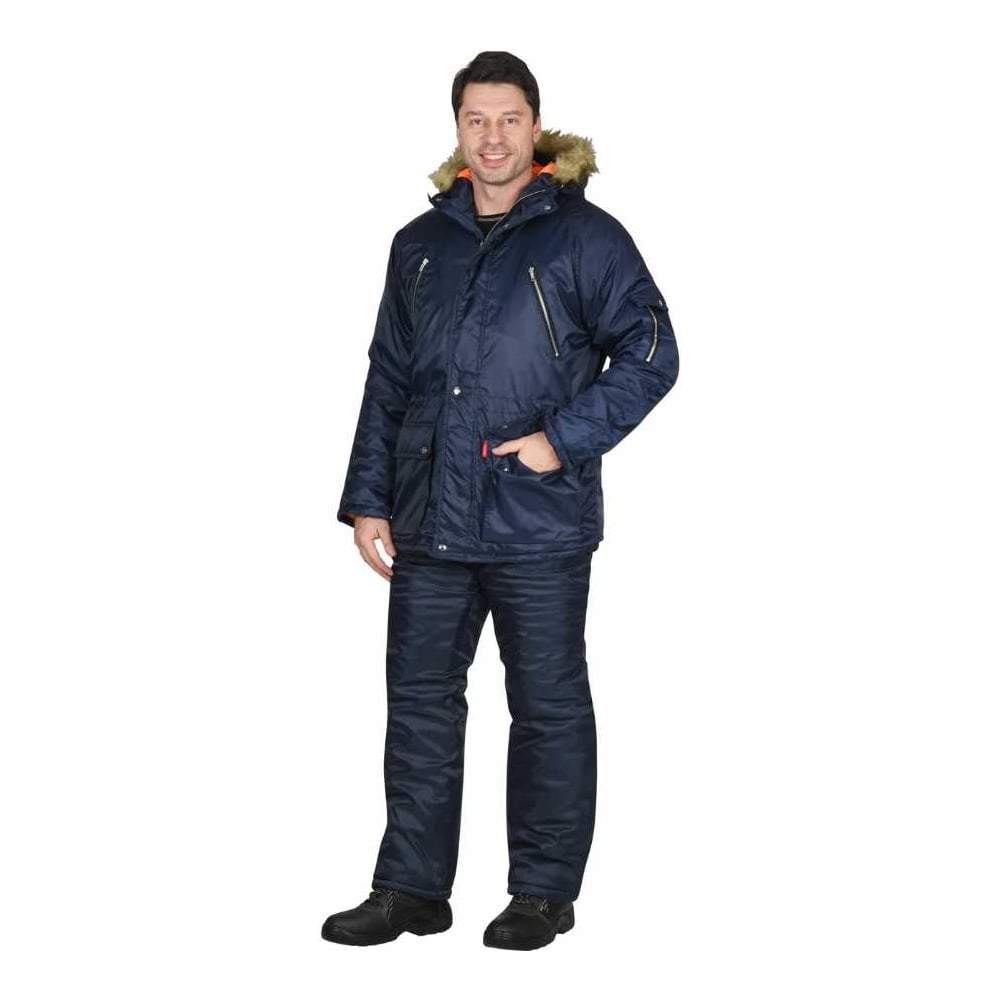 Изображение товара Мужская тёмно-синяя куртка Сириус Аляска утепленная для зимы