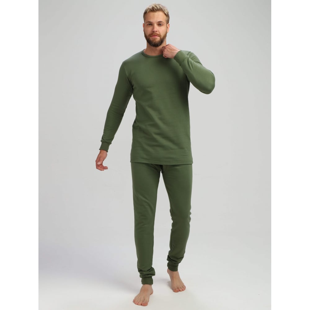 Изображение товара Белье нательное ФАКЕЛ ProfLineBase оливковый костюм-двойка для взрослых мужчин