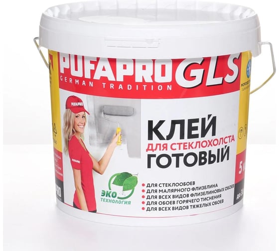 Изображение товара Клей для стеклообоев PUFAPRO GLS готовый, 5 кг 775040
