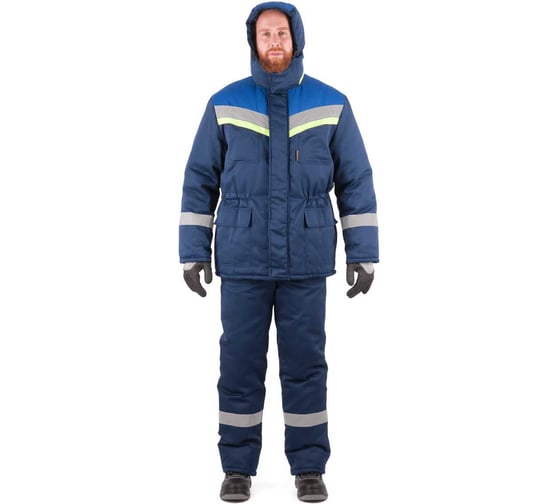 Изображение товара Костюм FORT Уренгой утепленный, с СОП (к+п/к) синий, р 56-58/170-176 00-50146056