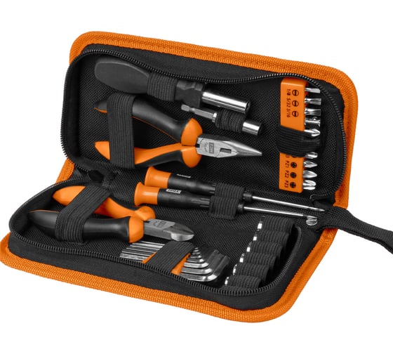 Изображение товара Набор инструментов TDM ELECTRIC 31 предмет, тканевый чехол, серия "Гранит" SQ1014-0205