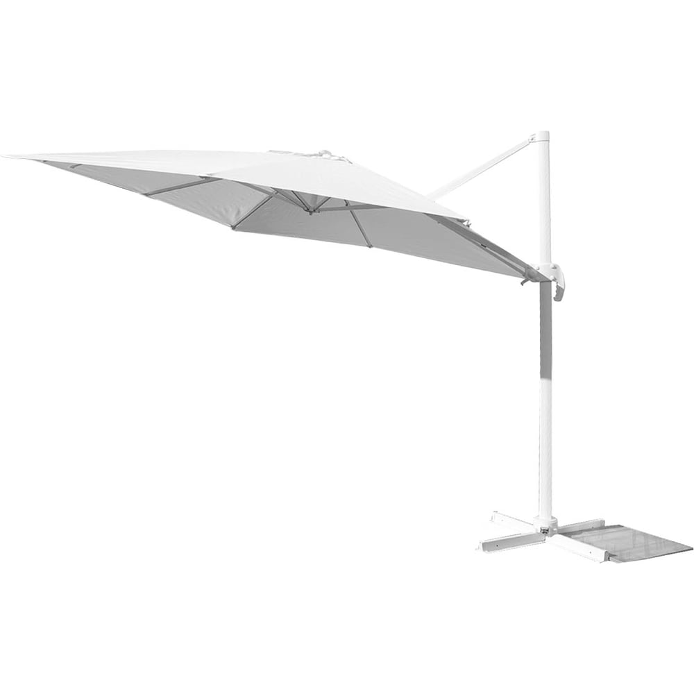 Изображение товара Зонт GARDECK Севилья 3x3 м белый для улицы с механизмом наклона