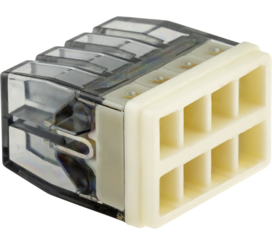 Изображение товара Монтажные клеммы duwi прозрачные СМК 772-208, 0,5-2,5мм2, прозрачная, 5 шт. 26733 1