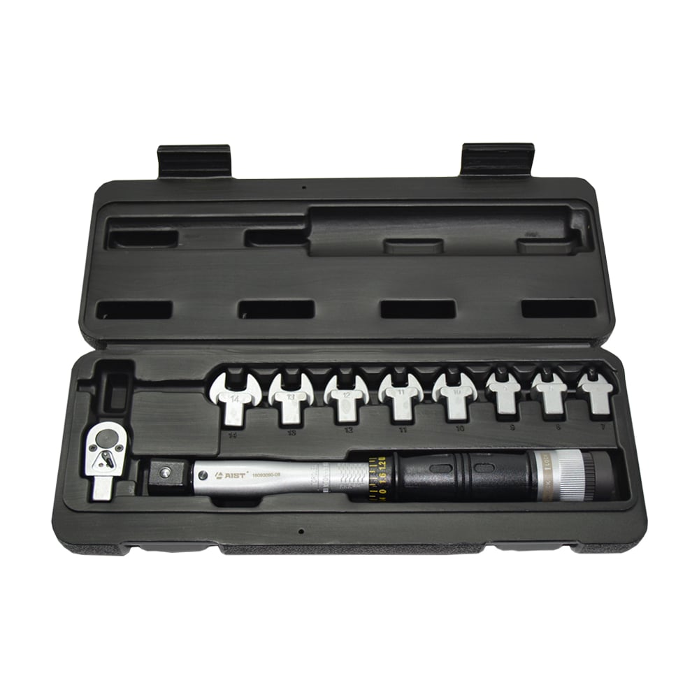 Изображение товара Ключ динамометрический AIST 6-30Нм 1/4 рожковые насадки 7-14 мм профессиональный