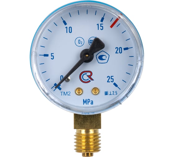 Изображение товара Манометр ARMA 25 МПа, кислород, М12х1.5 050-905