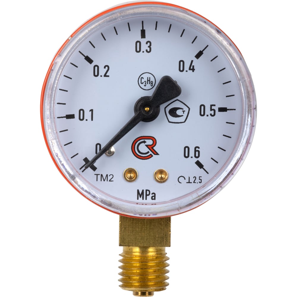 Изображение товара Манометр ARMA 0.6 МПа для пропана М12х1.5 профессиональный