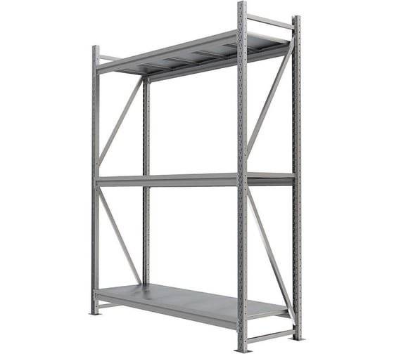 Изображение товара Металлический стеллаж IRONMEBEL Optimus Pro h-2000 Zn, 3 яруса 1500х600 M-СГР20001500600ОЦ3