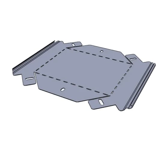 Изображение товара Угол EKF 45 градусов, вертикальный внешний 80x400 мм, плоский vo4580400-FL