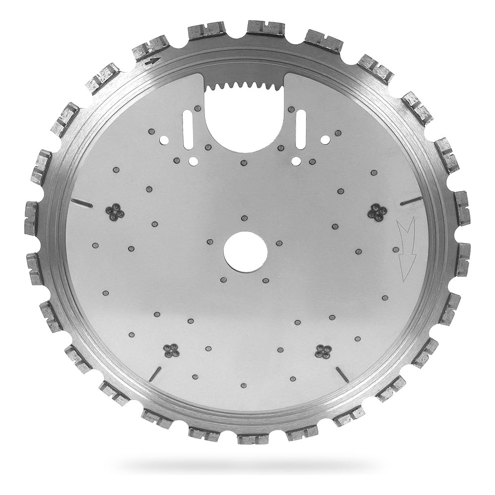 Изображение товара Диск алмазный MESSER для кольцереза 410 мм сегментированный мокрый резь