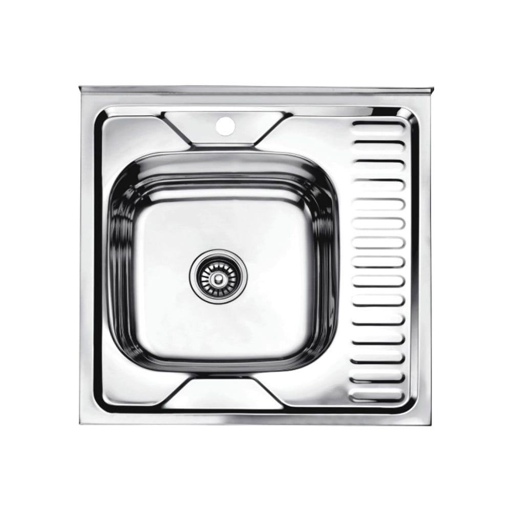 Изображение товара Кухонная накладная мойка из нержавеющей стали Ledeme 60x60 см L96060-6
