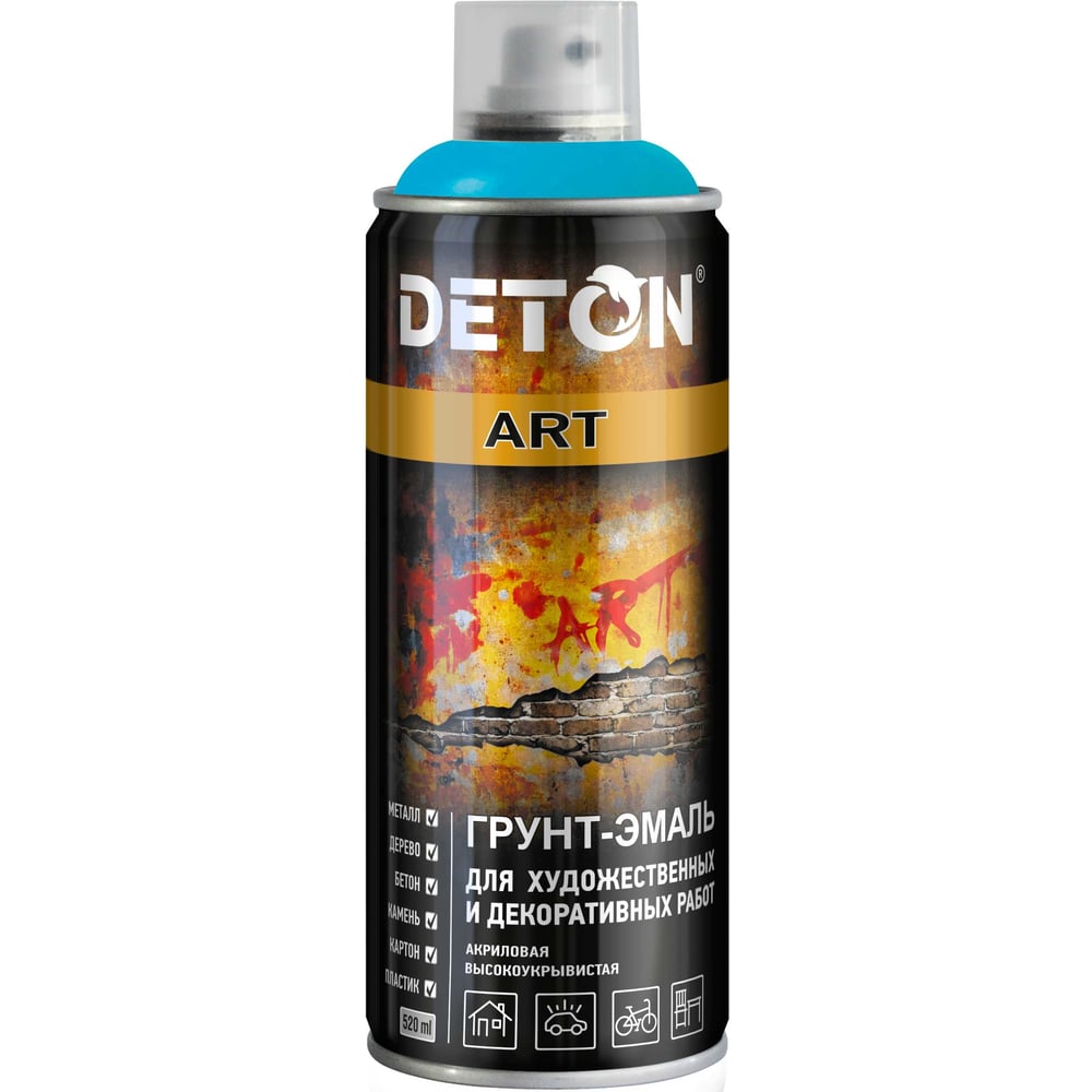 Изображение товара Грунт-эмаль для художественных работ Deton Pastel Violet аэрозоль 520 мл