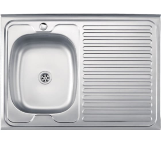 Изображение товара Мойка из нержавеющей стали накладная Ledeme 60x80 см матовый L78060-L