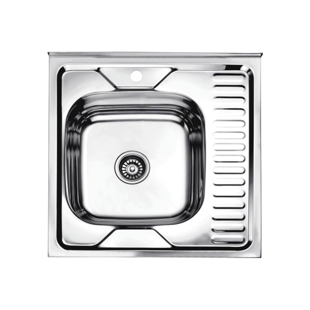 Изображение товара Мойка из нержавеющей стали Ledeme 60x60 см накладная матовая L76060-L