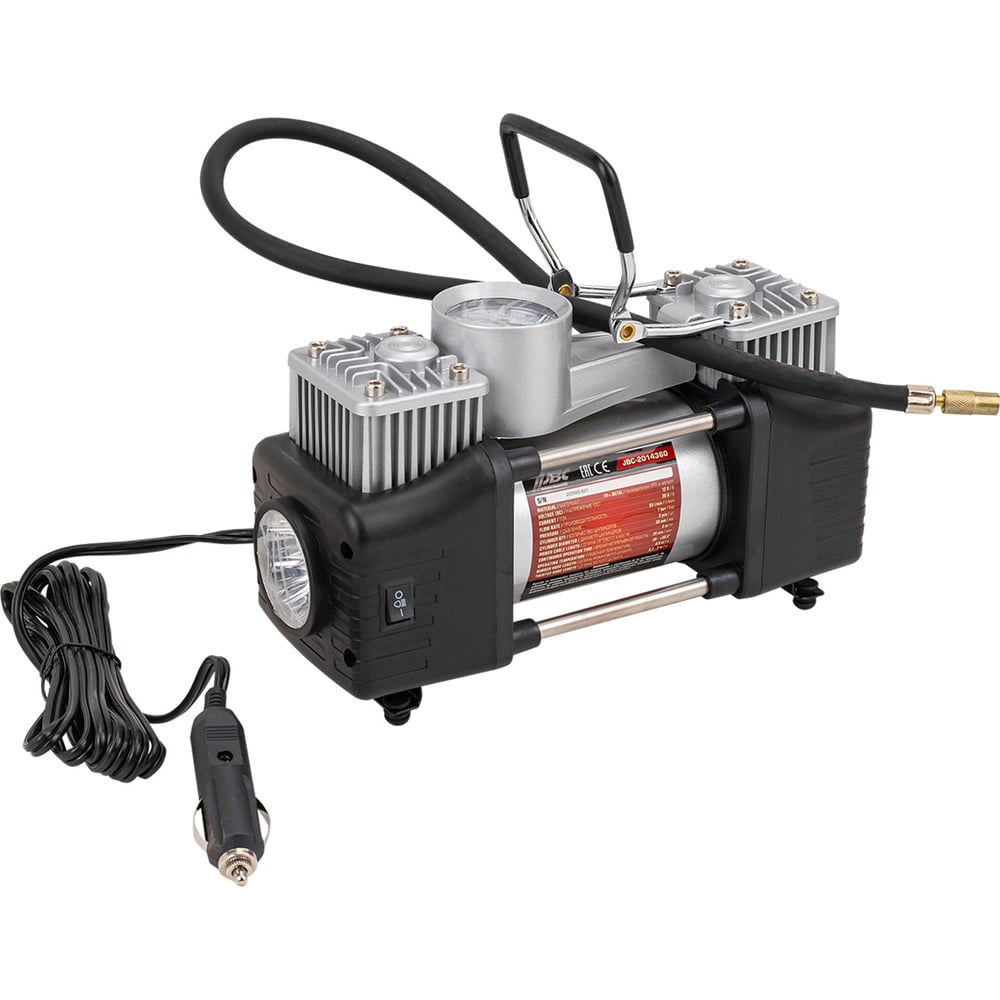 Изображение товара Автомобильный компрессор JBC 12V 65л/мин с кейсом и фонарем