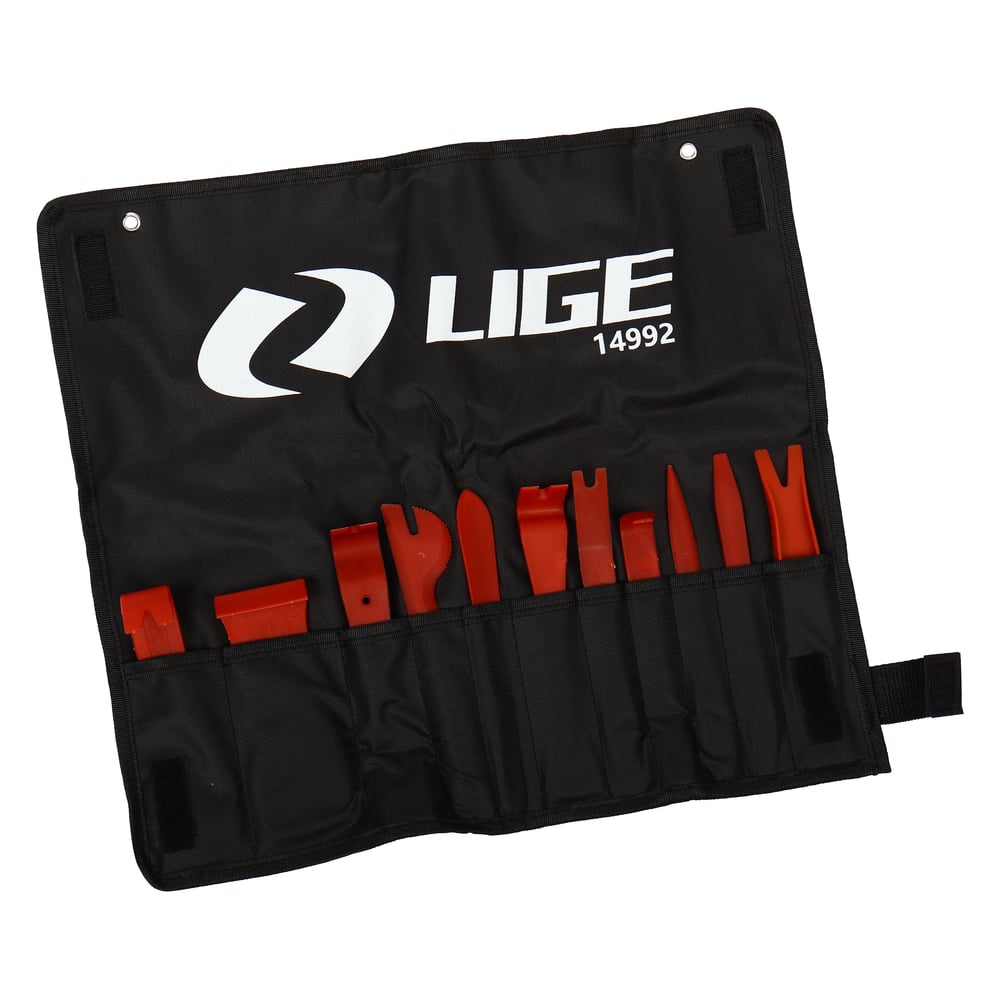 Изображение товара Набор съемников для демонтажа внутренней обшивки салона LIGE 11пр., на полотне LG-14992