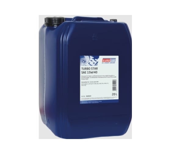Изображение товара Минеральное моторное масло EUROLUB TURBO 15W40, 20 л 340020