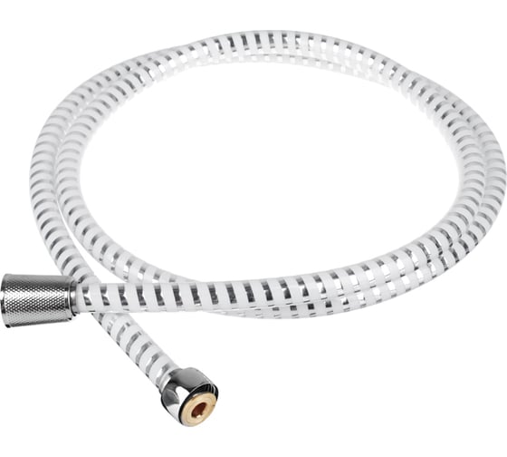 Изображение товара Шланг для душа RAIN 150 см, 1/2 имп-1/2 имп., ПВХ, латунь, антитвист, серебристо-белый 569-036