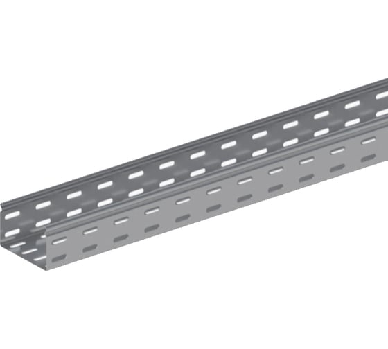 Изображение товара Прямой замковый перфорированный лоток ОАО «СОЭМИ» ЛМс-ПЗ 100х100-1,5ц УТ1,5 L=2000 мм Н0121131642
