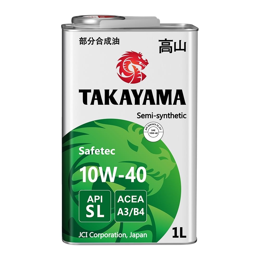 Моторное масло TAKAYAMA 10W40 605046 SAE 10W-40, API SL, ACEA A3/B4 - фото 1