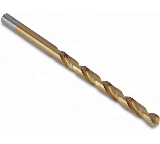 Изображение товара Сверло ТМТ ГРУПП цилиндрический хвостовик длинное 13 кл.А1 Р9 нитрид титана 158448