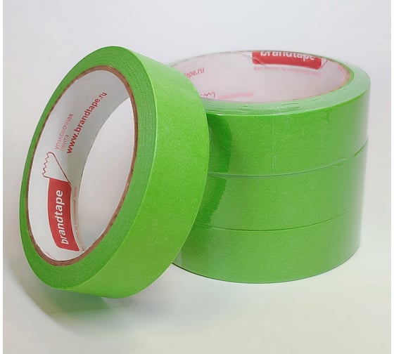 Изображение товара Малярная лента для наружных работ Brandtape 25х25 стойкая к УФ до 7 дней 120 зеленая (упаковка 3 шт.) 4631178306630