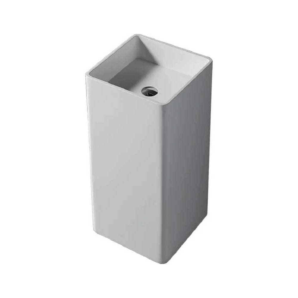 Изображение товара Напольная раковина UNI-FLOW KUBE белый матовый FS502-400 современный дизайн