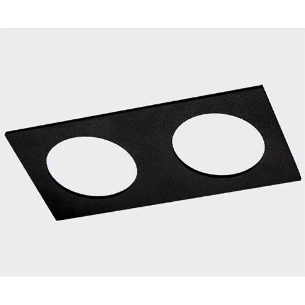 Изображение товара Рамка для встраиваемого светильника Italline SP 02 черная из алюминия размер 200x100 мм