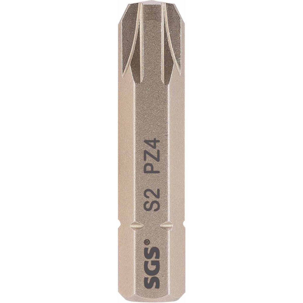 Изображение товара Бита SGS PZ4х32мм S2 3шт - высококачественные односторонние биты для шуруповёрта