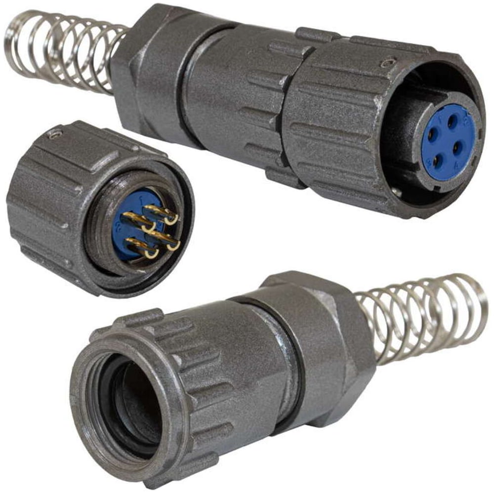 Изображение товара Разъем быстроразъемный RUICHI FQ14-4pin TK-8 для электромонтажа IP67