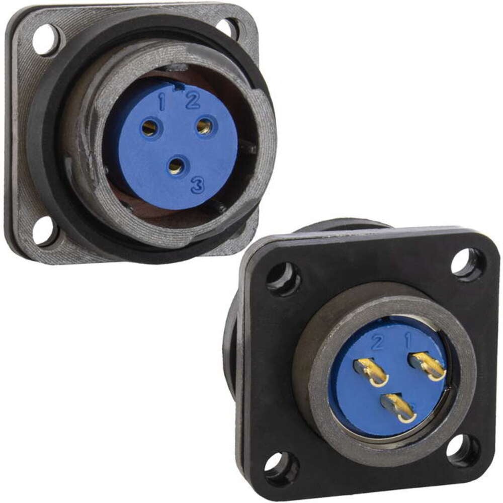 Изображение товара Разъем быстроразъемный RUICHI FQ18-3pin ZK 106970 IP67 для наружных установок