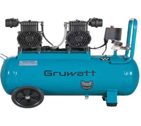 Изображение товара Компрессор воздушный безмасленный GRUWATT КР-50-2BM
