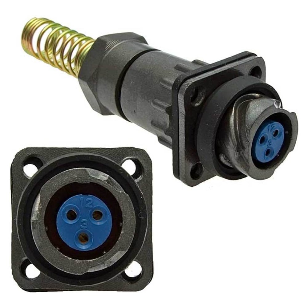 Изображение товара Разъем быстроразъемный RUICHI FQ14-3pin ZPK-8 для электросетей 400 В, IP67