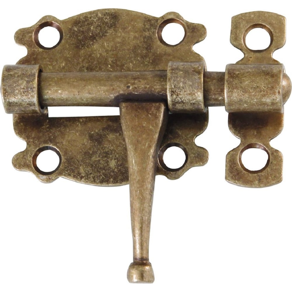 Изображение товара Задвижка Amig 484-80А антик латунь для деревянных окон и дверей