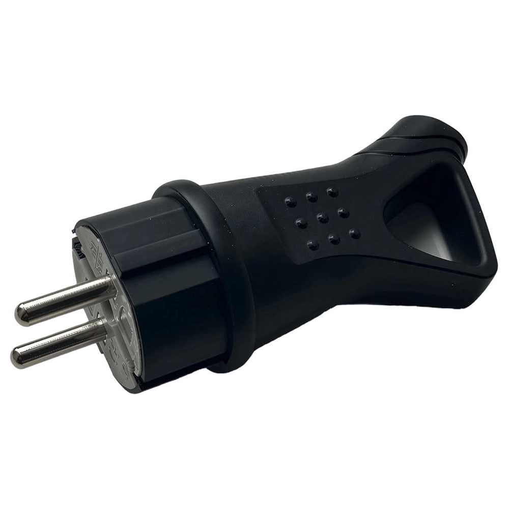 Изображение товара Однофазная каучуковая вилка с кольцом SAMGRUPP IP44 16А 220-250В