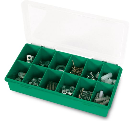 Изображение товара Органайзер Tayg 250х140х54мм, зеленый, литые перегородки, масса 0,2 кг 51104