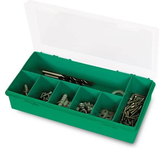 Изображение товара Органайзер Tayg 250х140х54мм, зеленый, литые перегородки, масса 0,2 кг 50107