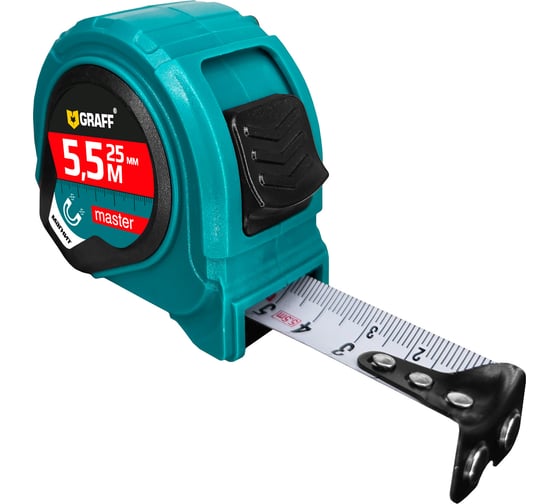 Изображение товара Рулетка измерительная с магнитом GRAFF Master 5,5м х 25мм 2514005