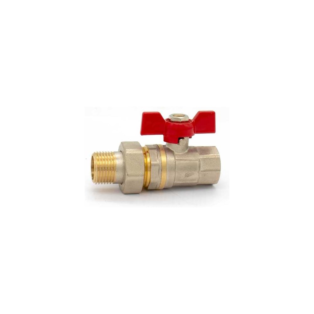 Изображение товара Кран шаровой DORON 1/2 В-Н бабочка с американкой 003628