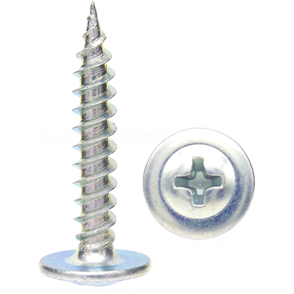 Изображение товара Саморез TOOLAS 4,2 х 41 острый с пресс-шайбой цинк