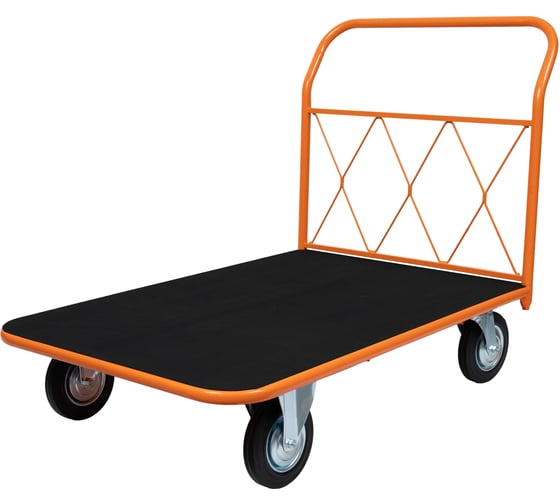 Изображение товара Тележка платформенная с резиновым покрытием 800х1200 D200мм Gigant ТПР-004