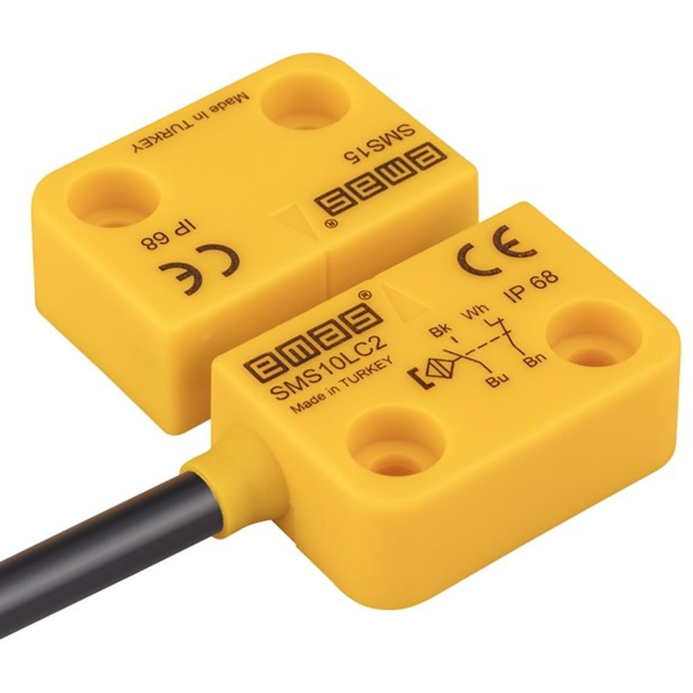 Изображение товара Магнитный датчик Emas 1НЗ+1НО IP68 с проводом 2м