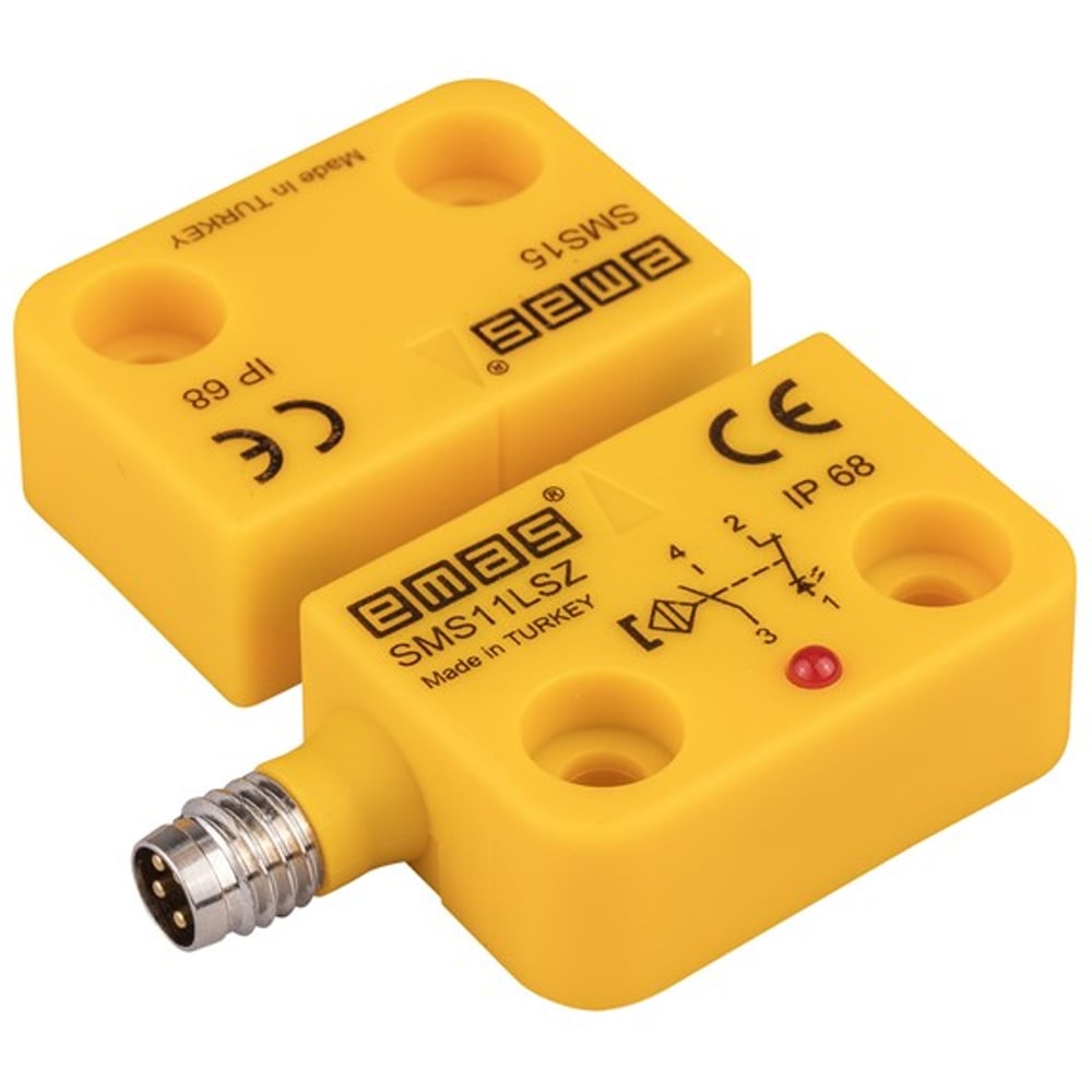 Изображение товара Магнитный датчик Emas 1НЗ+1НО IP68 разъем M8_4