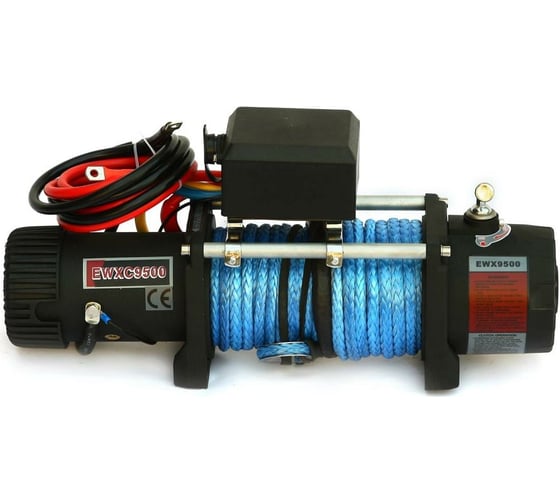 Изображение товара Электрическая лебёдка RUNVA высокоскоростная 12V 9500 lbs 4350 кг синтетический трос EWXC9500SSR