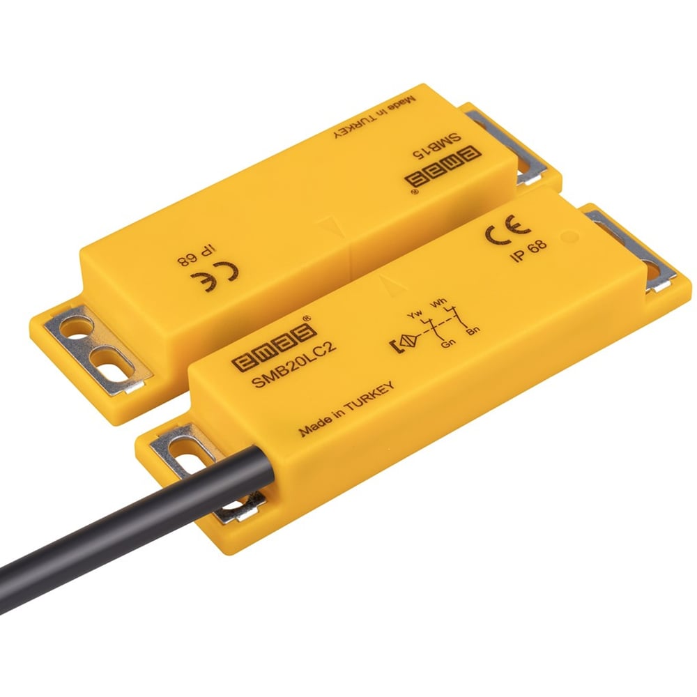 Изображение товара Магнитный датчик Emas 2НЗ SMB20LC2-B15 с проводом 2м и IP68