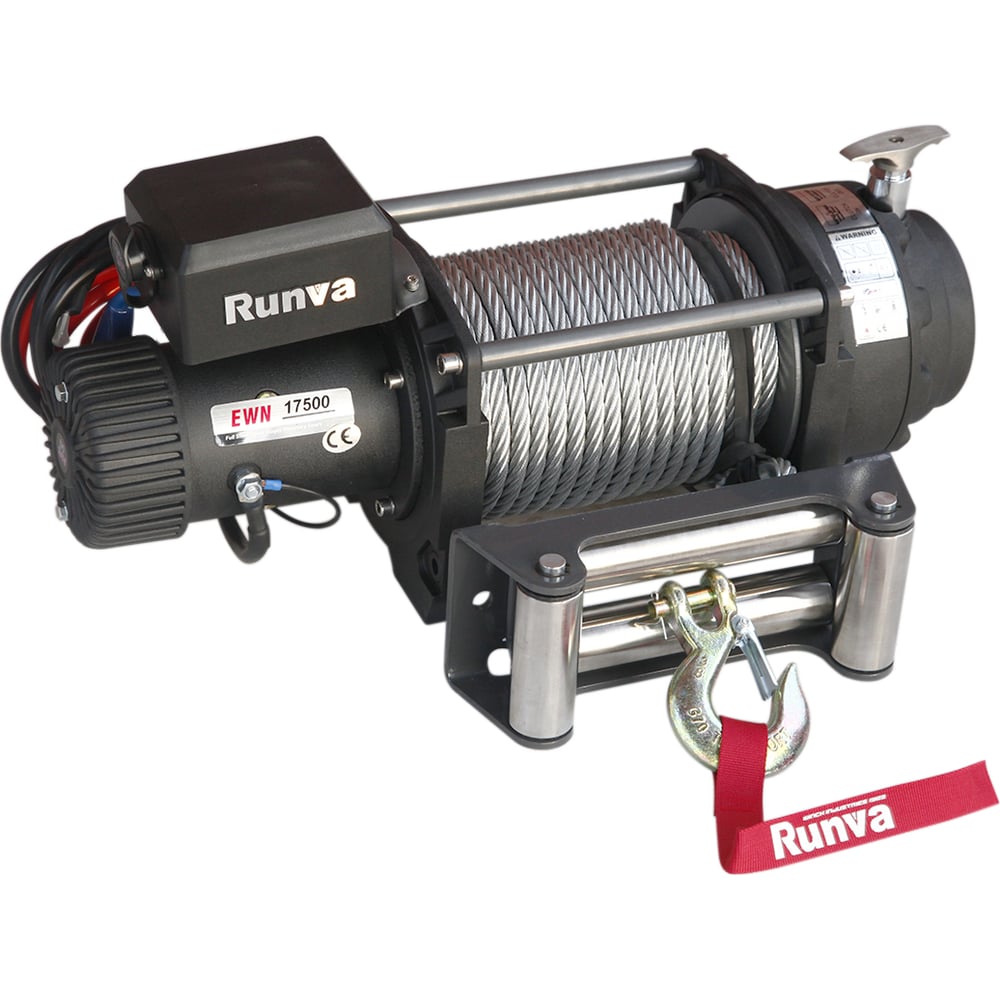 Изображение товара Индустриальная электролебёдка RUNVA 12V 17500 lbs 7930 кг EWN17500U