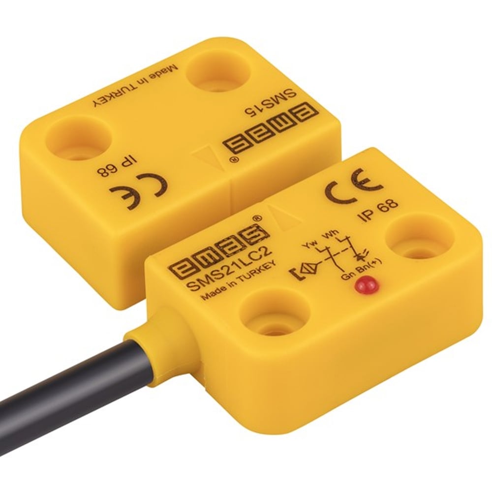 Изображение товара Магнитный датчик Emas 2НЗ с проводом 2м и защитой IP68